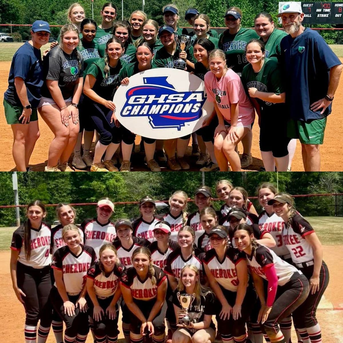 Creekview Wins GHSA Girls Slow-Pitch Softball State Title; Cherokee Takes Runner-Up in County Sweep