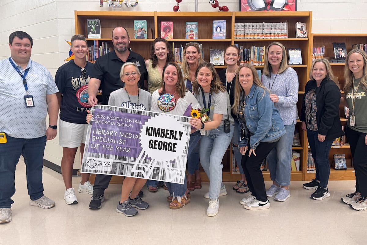 Mill Creek Middle School Librarian Kimberly George Named North Central Georgia's Library Media Specialist of the Year
