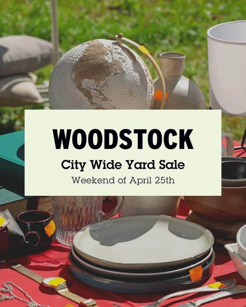 Woodstock's City Wide Yard Sale Is April 25 Weekend, Seller Registration Closes April 20