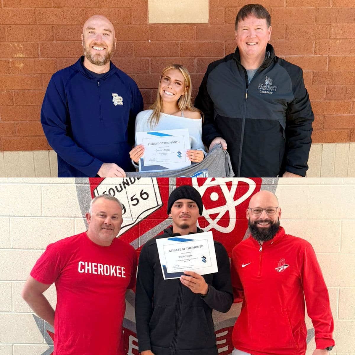 CCSD's April Athletes of the Month: River Ridge's Emma Morris and Cherokee's Elijah Foote
