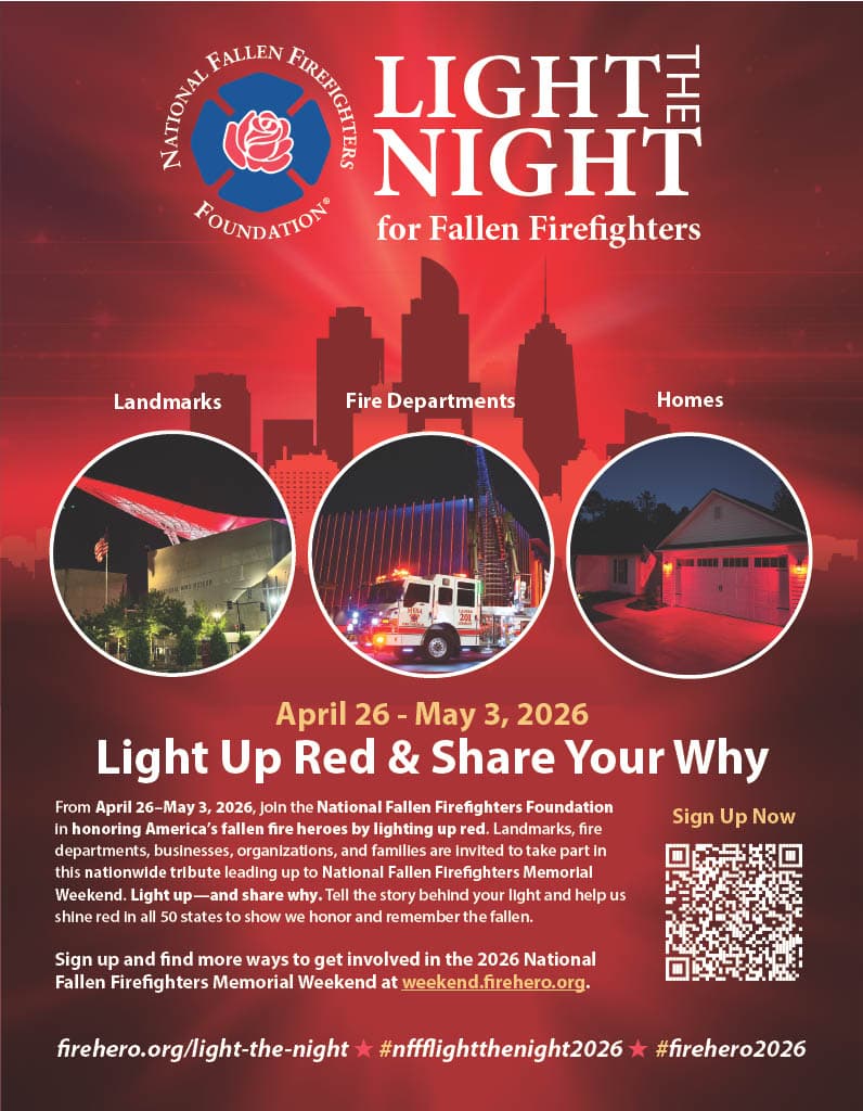 Woodstock Fire Department Asks Community to Light Up Red for Fallen Firefighters