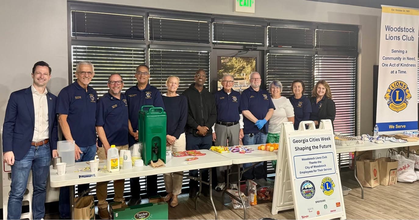 Woodstock Lions Club Honors More Than 120 City Employees With Appreciation Breakfast During Georgia Cities Week