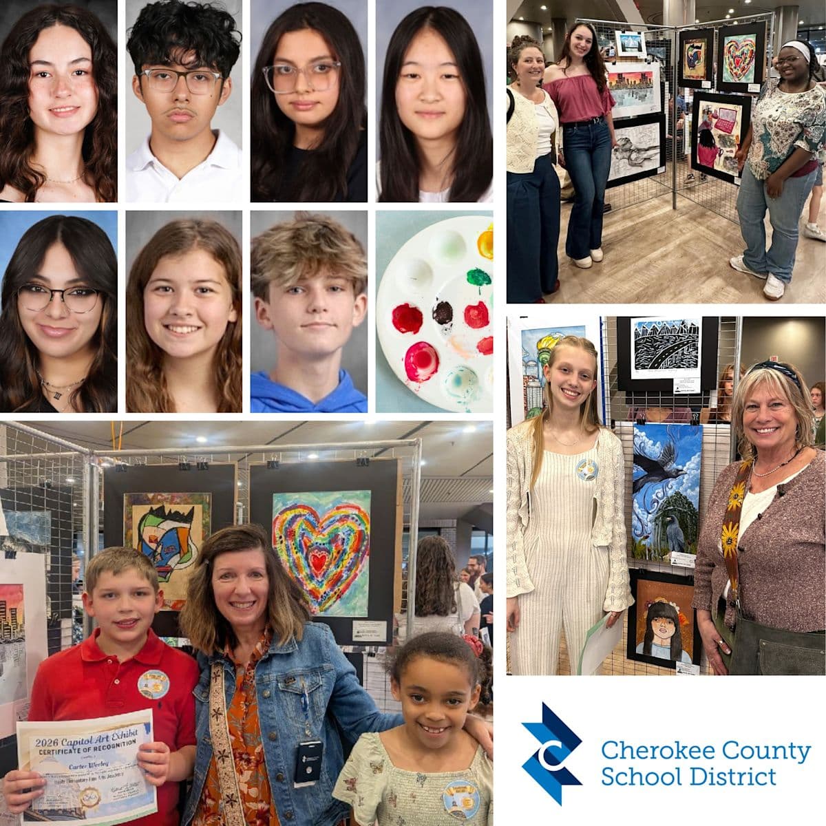 Cherokee County Students Hang Work at Georgia State Capitol in Statewide Art Competition