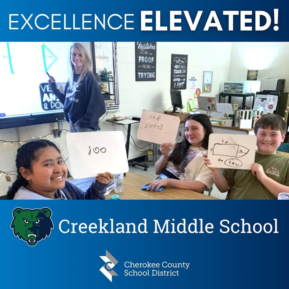 Creekland Middle School Achieves Significant Gains in State Testing