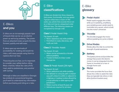 City Outlines E-Bike Rules and Safety Classifications for Riders