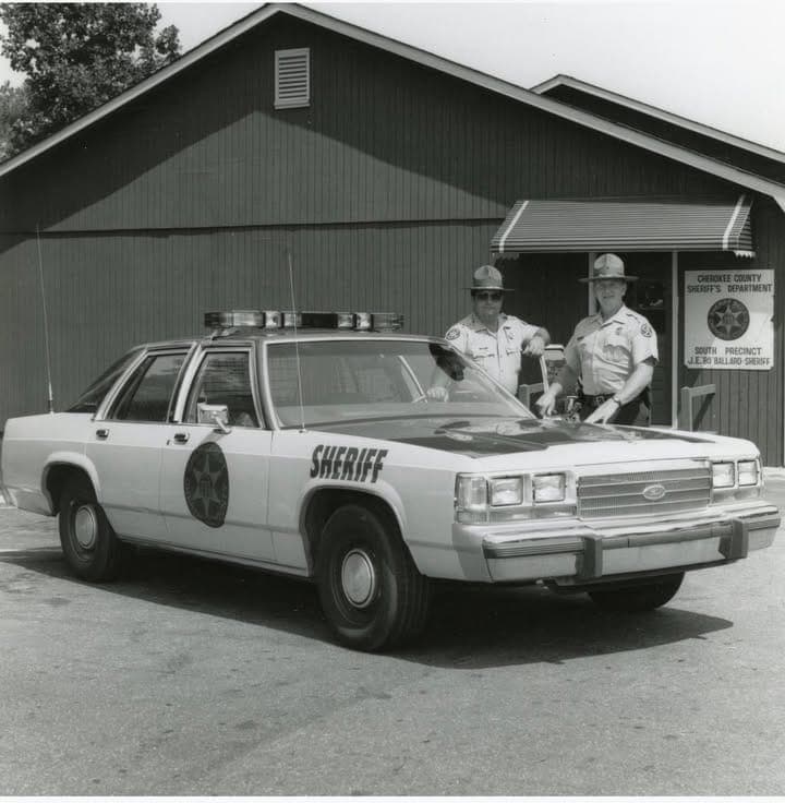 A Glimpse Into Cherokee County's Past: Sheriff's Office Shares 1980s Photo of Former Sheriff Bo Ballard
