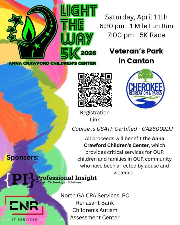 Cherokee Sheriff's Office Launches 'Light the Way' 5K to Support Child Abuse Victims in Cherokee County