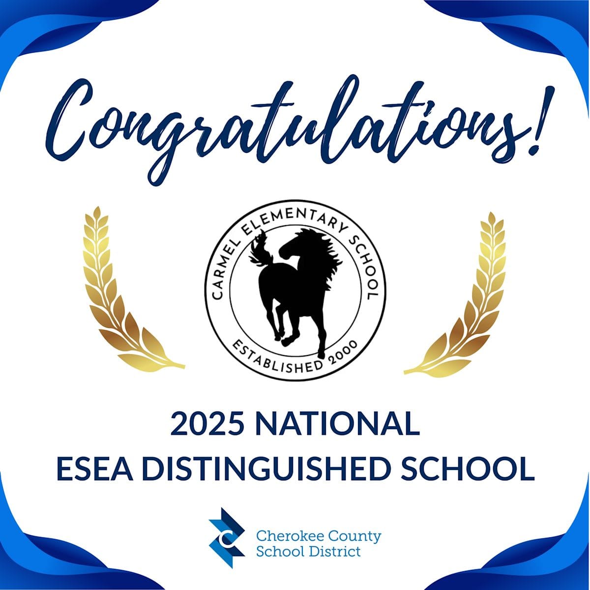 Carmel Elementary Named National Distinguished School