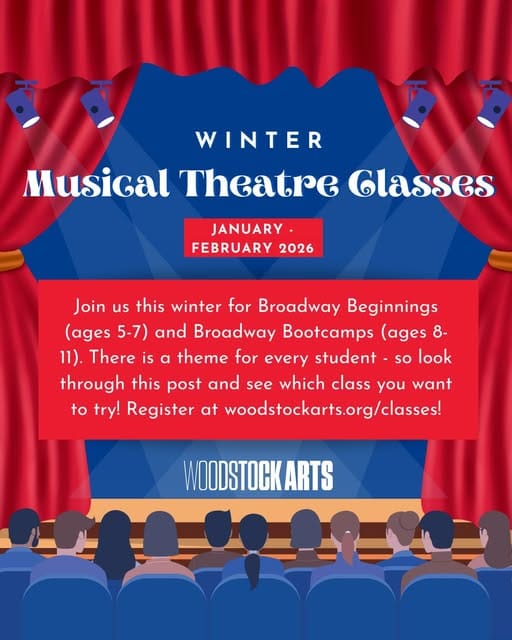 Woodstock Arts announces winter musical theatre classes for youth