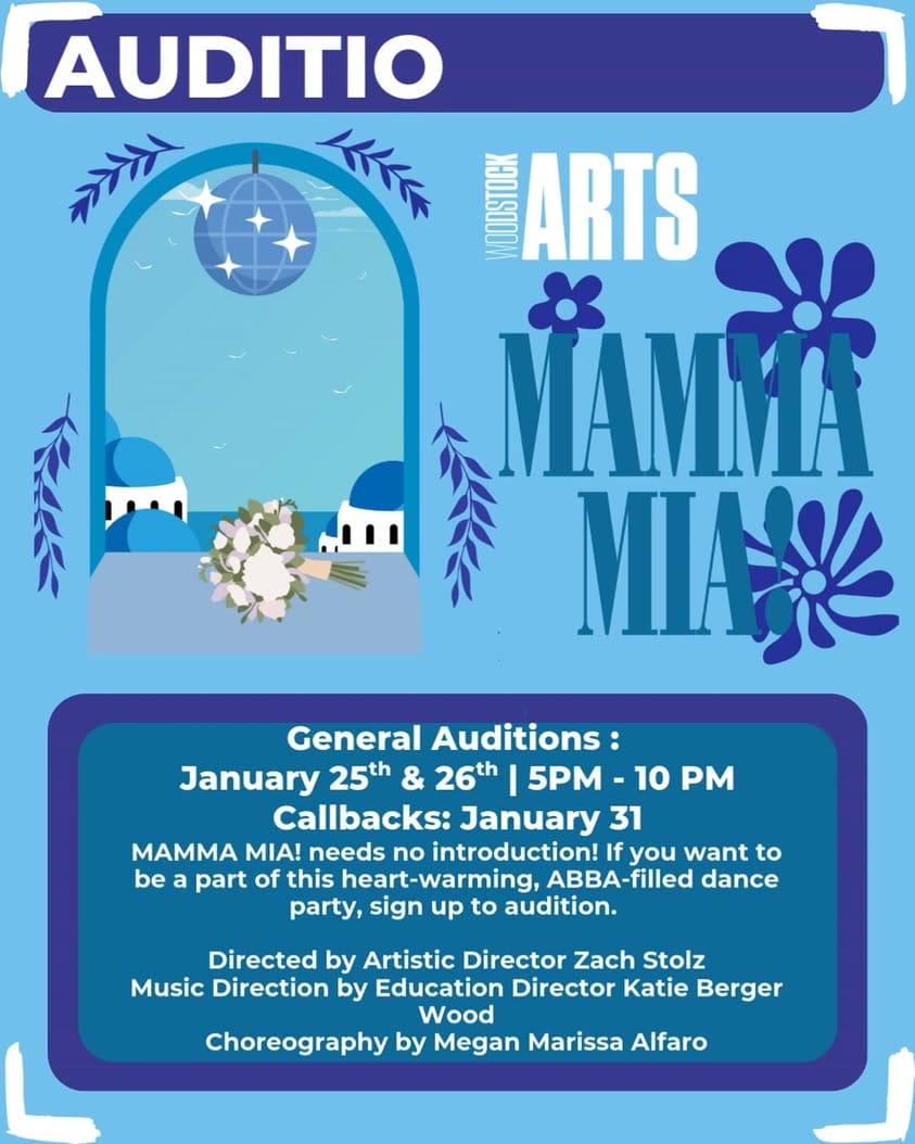 Woodstock Arts Sets Audition Dates for 'Mamma Mia!'