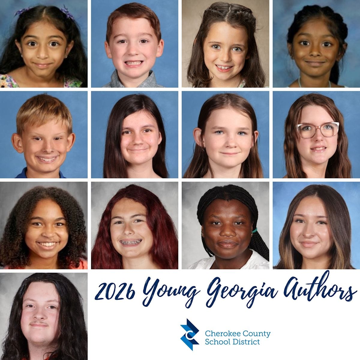 Cherokee County Students Earn Spots in Young Georgia Authors Regional Competition