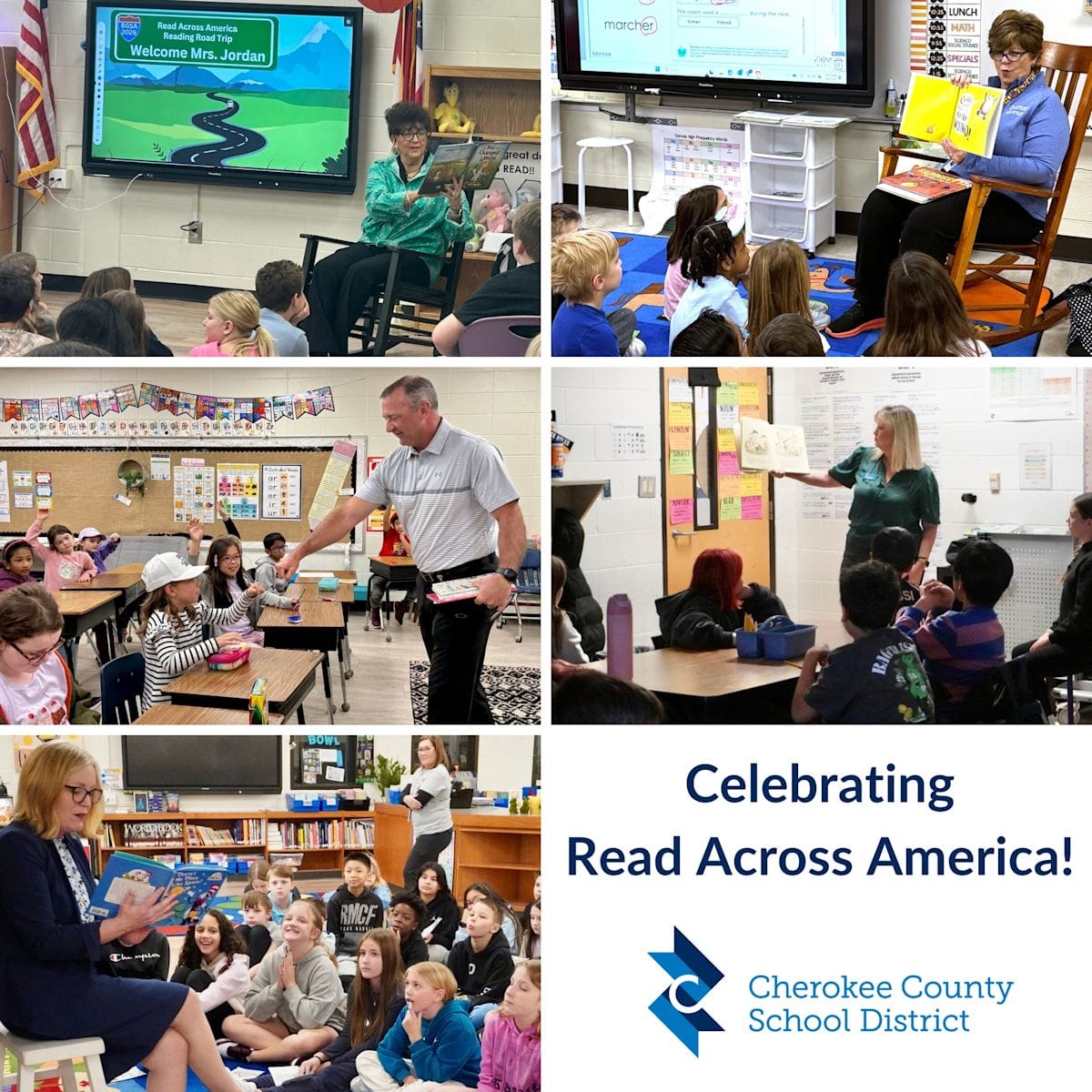 CCSD Board Members, Superintendent Hit Classrooms for Read Across America