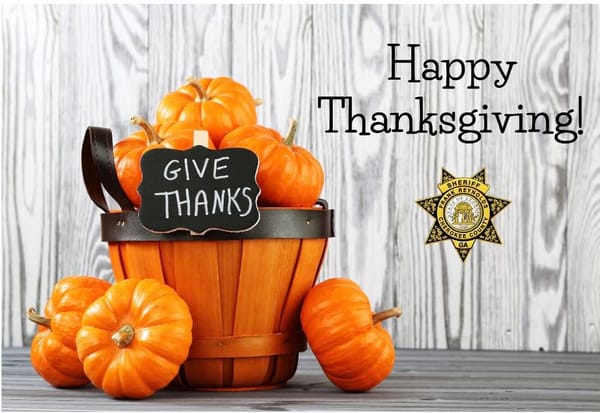 Cherokee Sheriff’s Office Sets Thanksgiving Administrative Closures