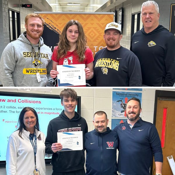 Sequoyah, Woodstock High Students Named CCSD Athletes of the Month